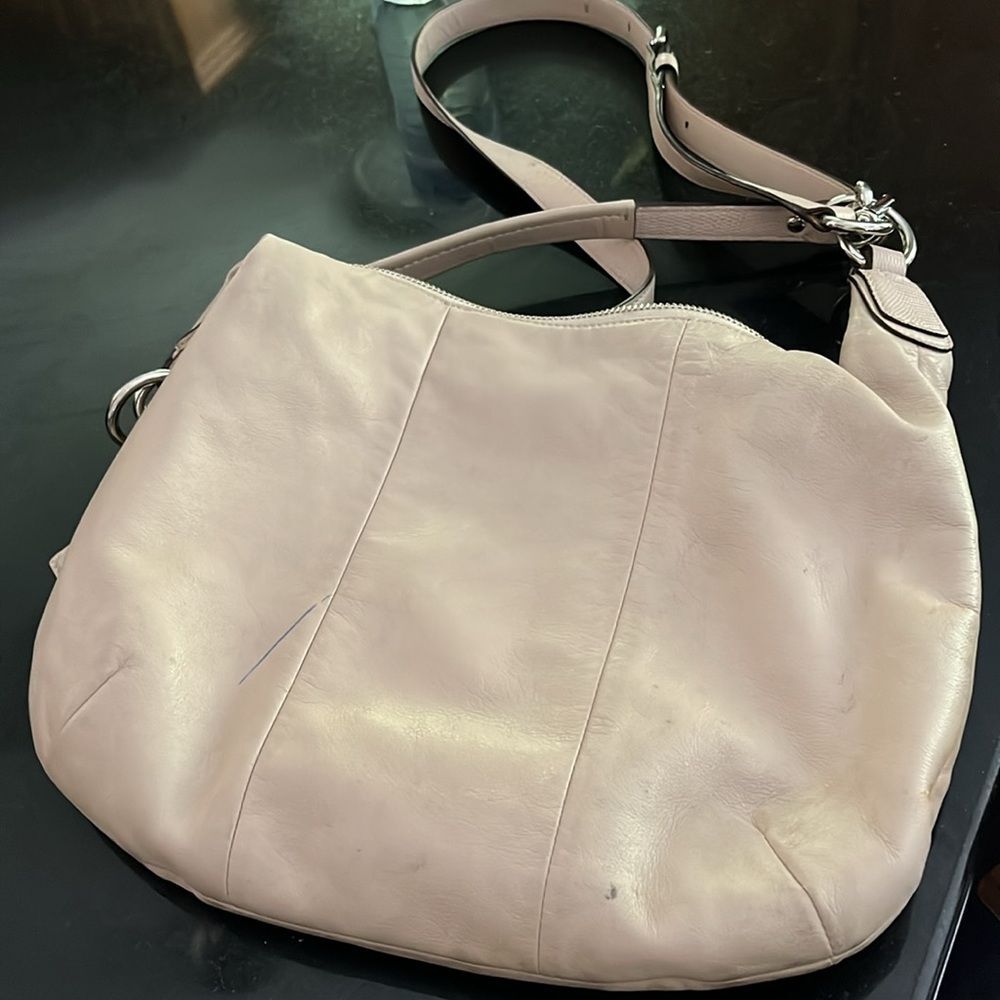 Light pink coach Crossbody or smaller handle bag  Kristen leather collection - Picture 3 of 8